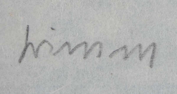 Artwork by Willem Grimm, Rummelpottgruppe, Made of Tuschezeichnung auf Japanpapier