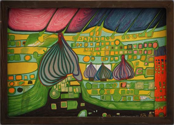 Testament in gelb by Friedensreich Hundertwasser, 1971