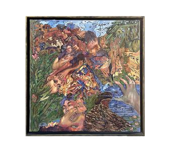 Composition aux visages - Jean-Pierre Ballagny