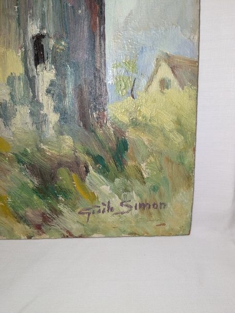 Artwork by Gisela Simon, Windmill, Made of Oil on isorel