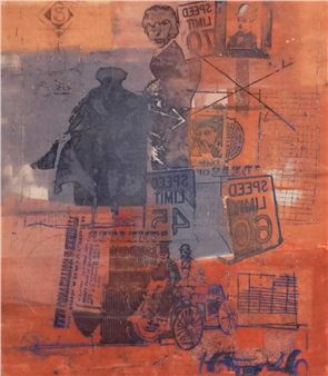 Untitled Collage - Zvi Tolkovsky