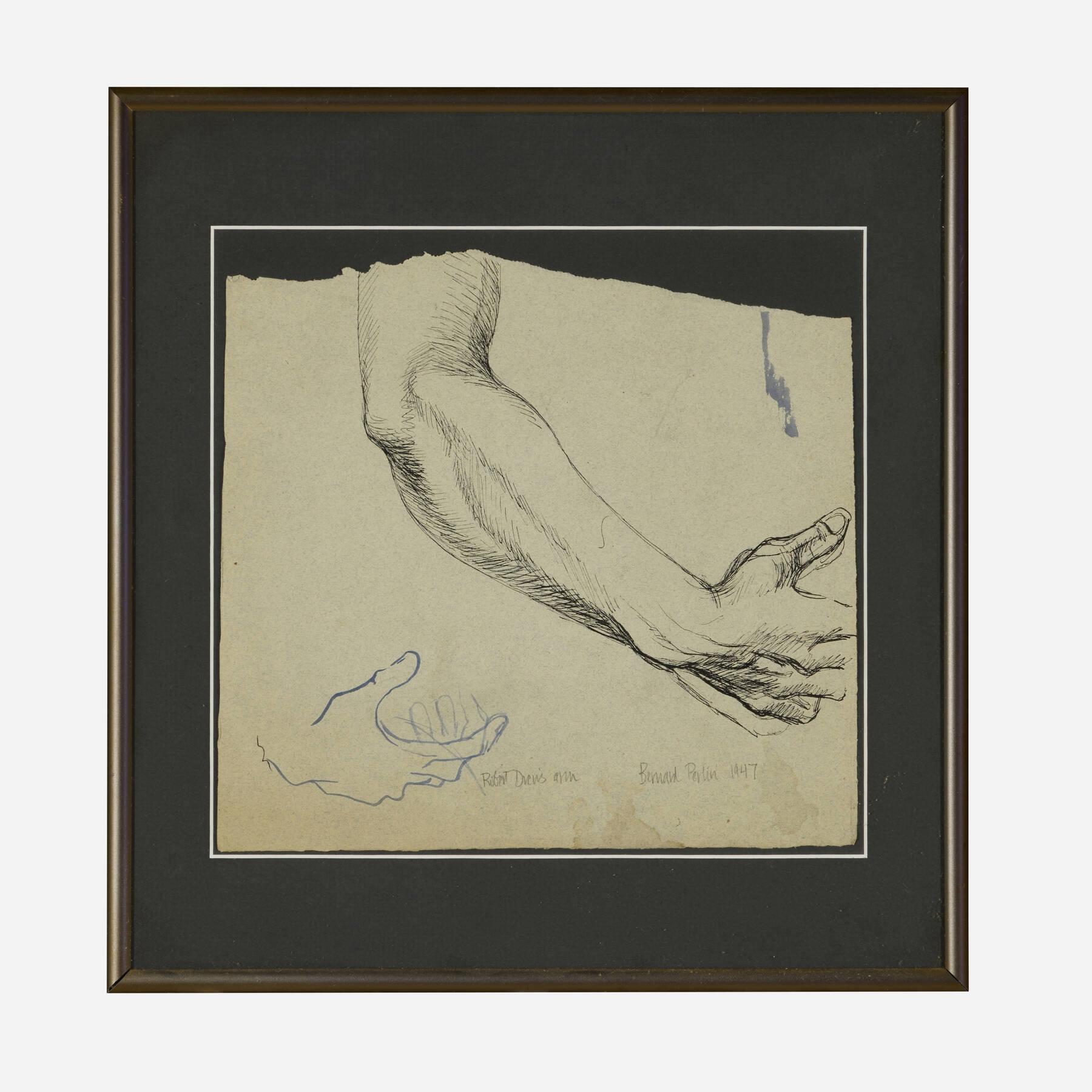 Artwork by Bernard Perlin, Robert Drew's Arm, Made of ink on paper