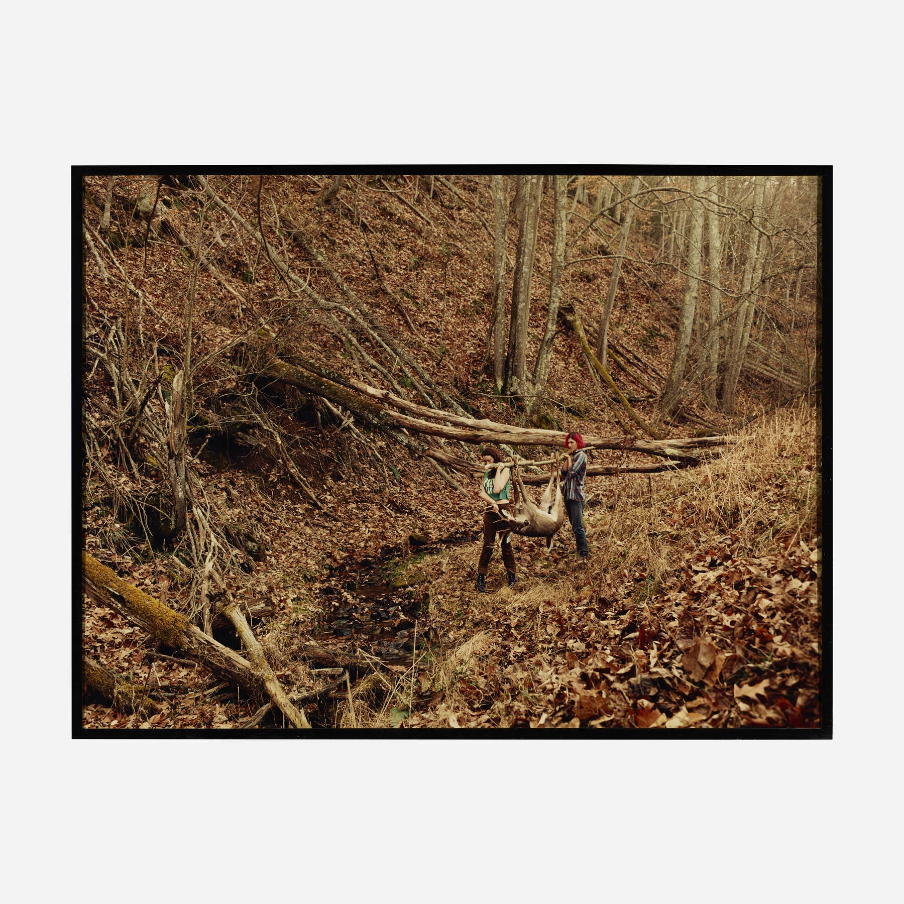 Artwork by Justine Kurland, 12 Point Buck, Made of C-print mounted to aluminum