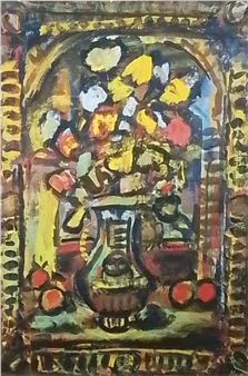 After Georges Rouault &quot;Fleurs&quot; Lithograph - Isabelle Rouault