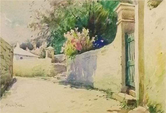 Henry Rice (1853-1934) Landscape Watercolor - Henry Webster Rice