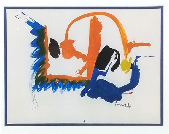 Helen Frankenthaler "Blue Square" Portfolio Print by Helen Frankenthaler