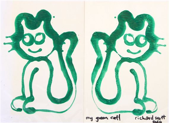 MY GREEN CAT by Richard Scott, 2024