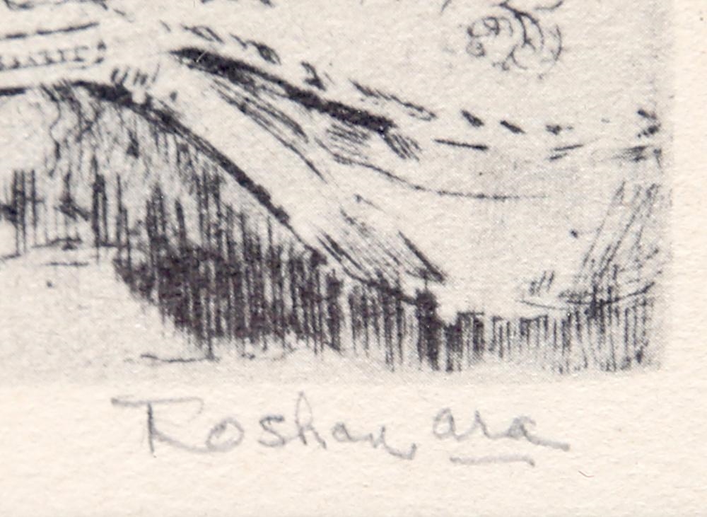 Artwork by Troy Kinney, Roshanara, Made of Etching