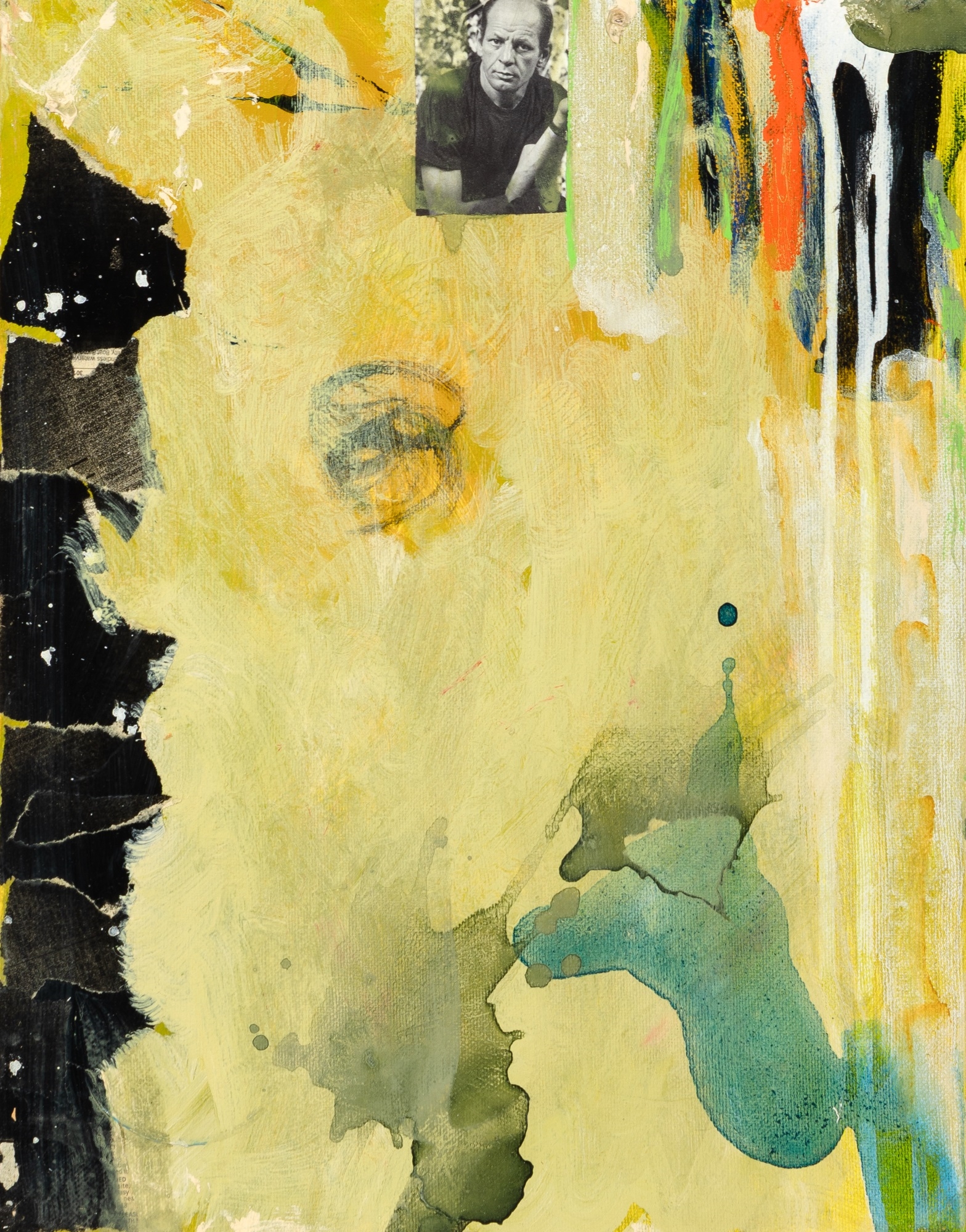 Artwork by J. Bowyer Bell, Splash, Made of Oil and collage on canvas