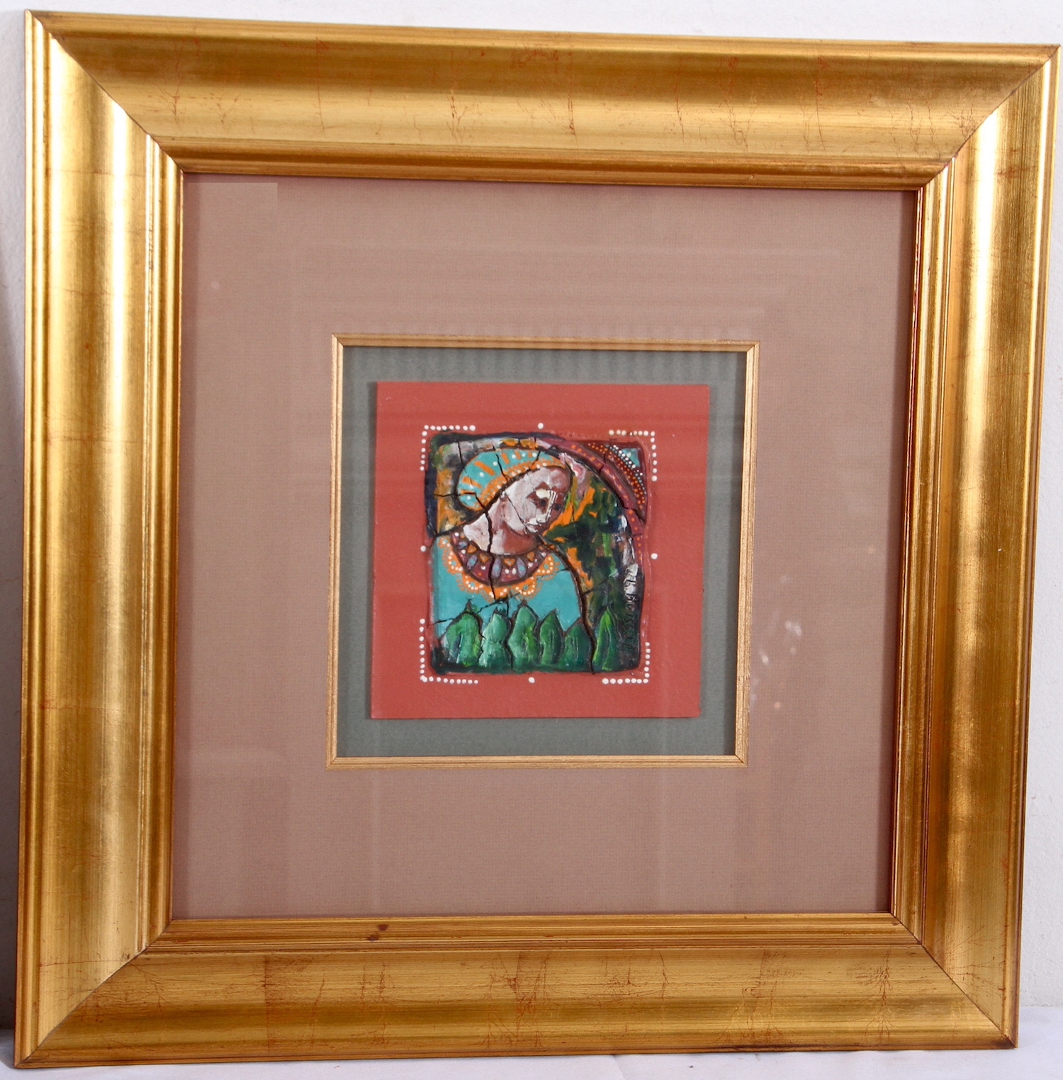 Artwork by Pieter Lessing, PORTRAITS, Made of oil on clay tile
