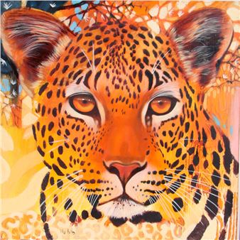 PORTRAIT OF A YOUNG LEOPARD - Peter Botha