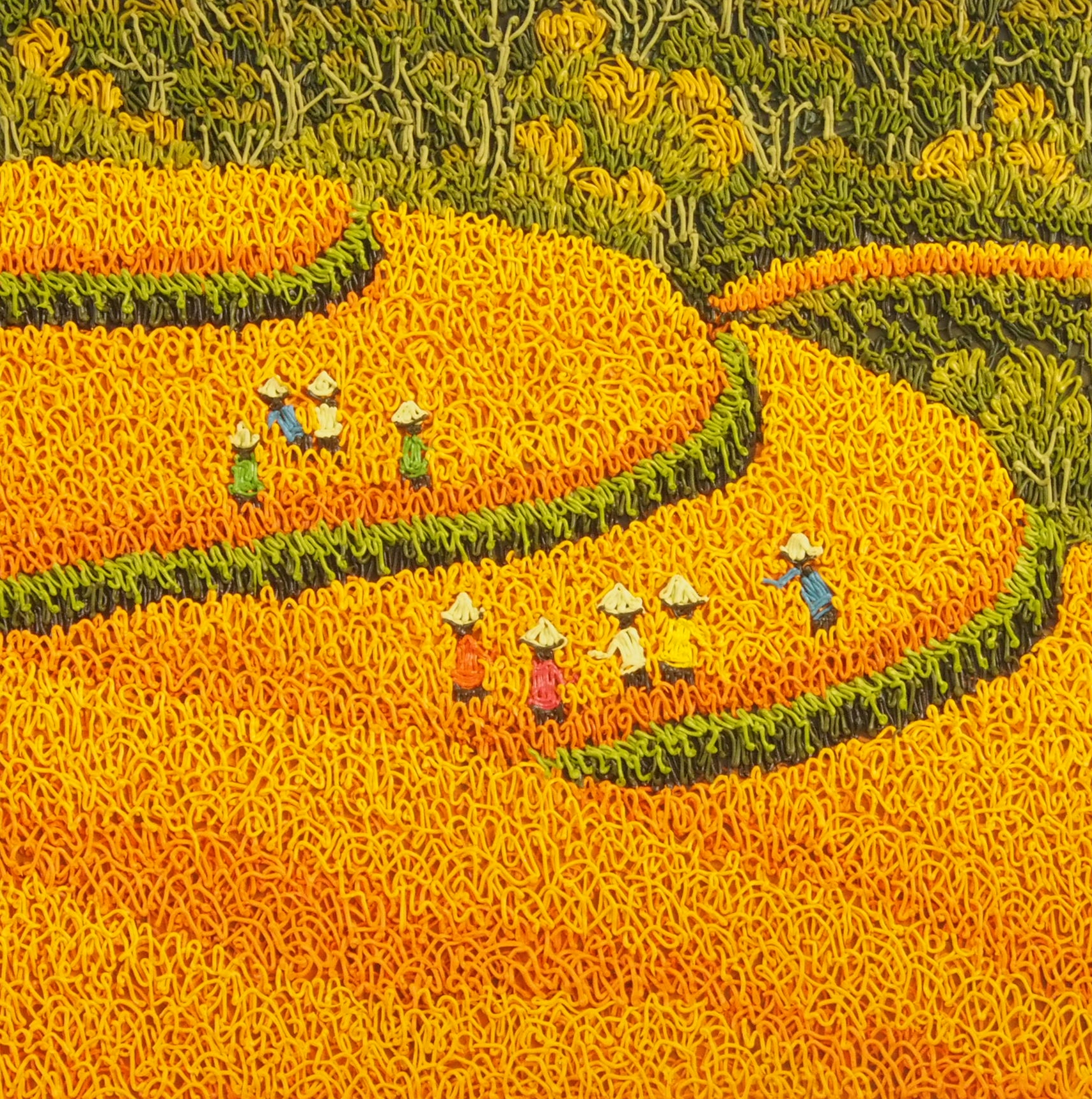 Artwork by Joe Armaya, Berkah Panen, Made of acrylics on canvas