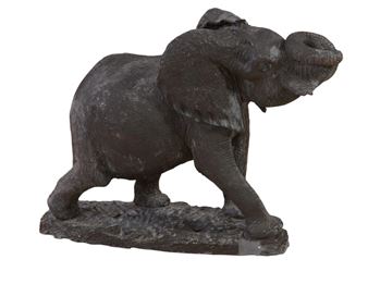 Hand Carved Shona Stone Bull Elephant - Charles Muropa