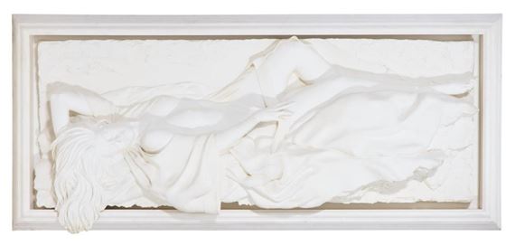 Large Recumbent Sleeping Nude with Open Bathrobe by Bill Mack