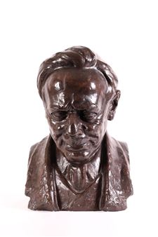 Büste des österreichischen Dichters und Schriftstellers Peter Rosegger - Wilhelm Gösser