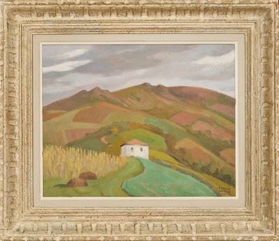 Ramiro Arrue | Paysage avec champs de maïs signée en bas à droite ...