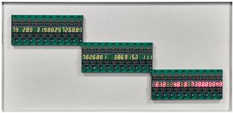 Oblique Three - Tatsuo Miyajima