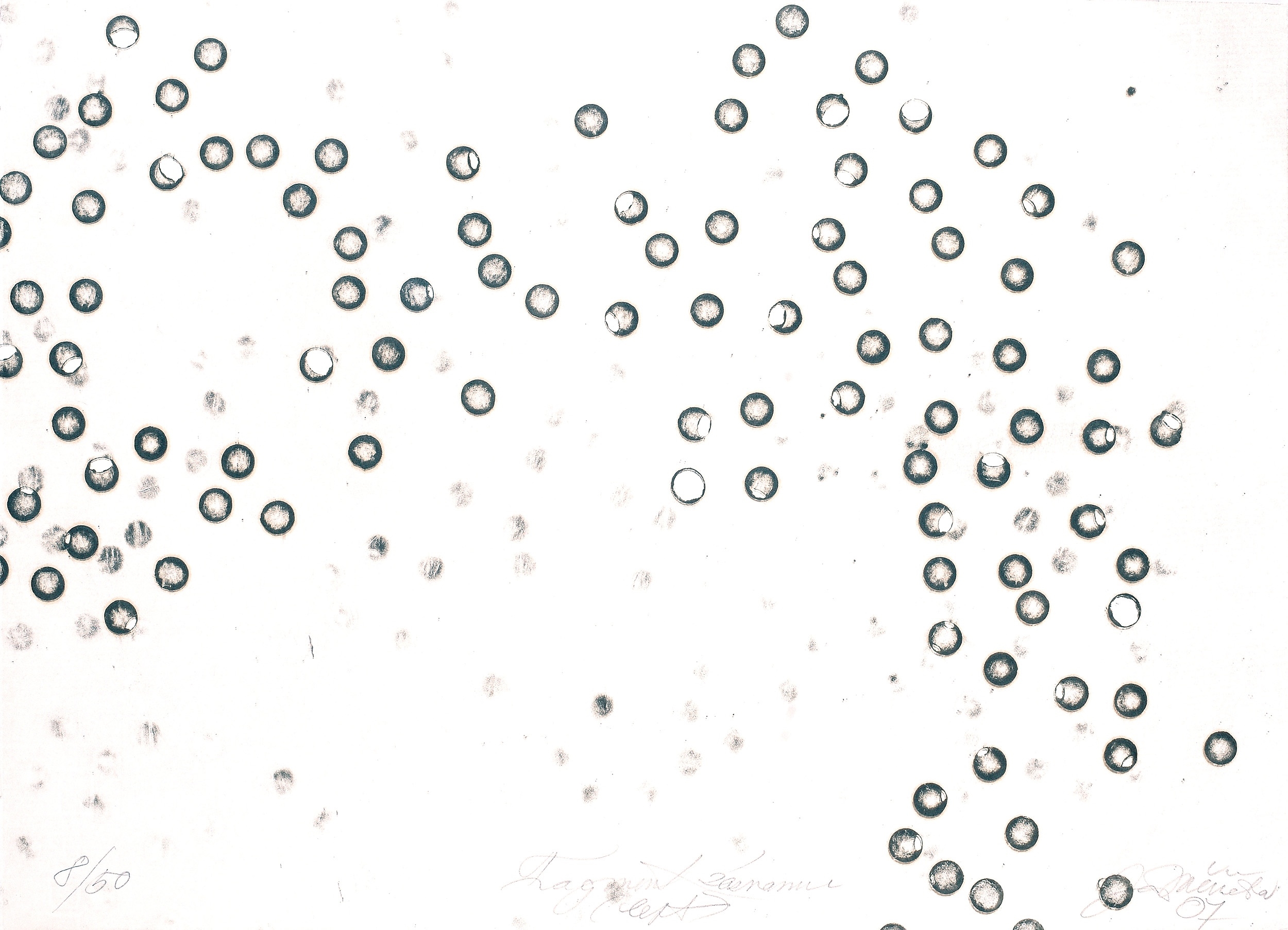 Artwork by Jan Mericka, Bubliny, 2007, Made of print