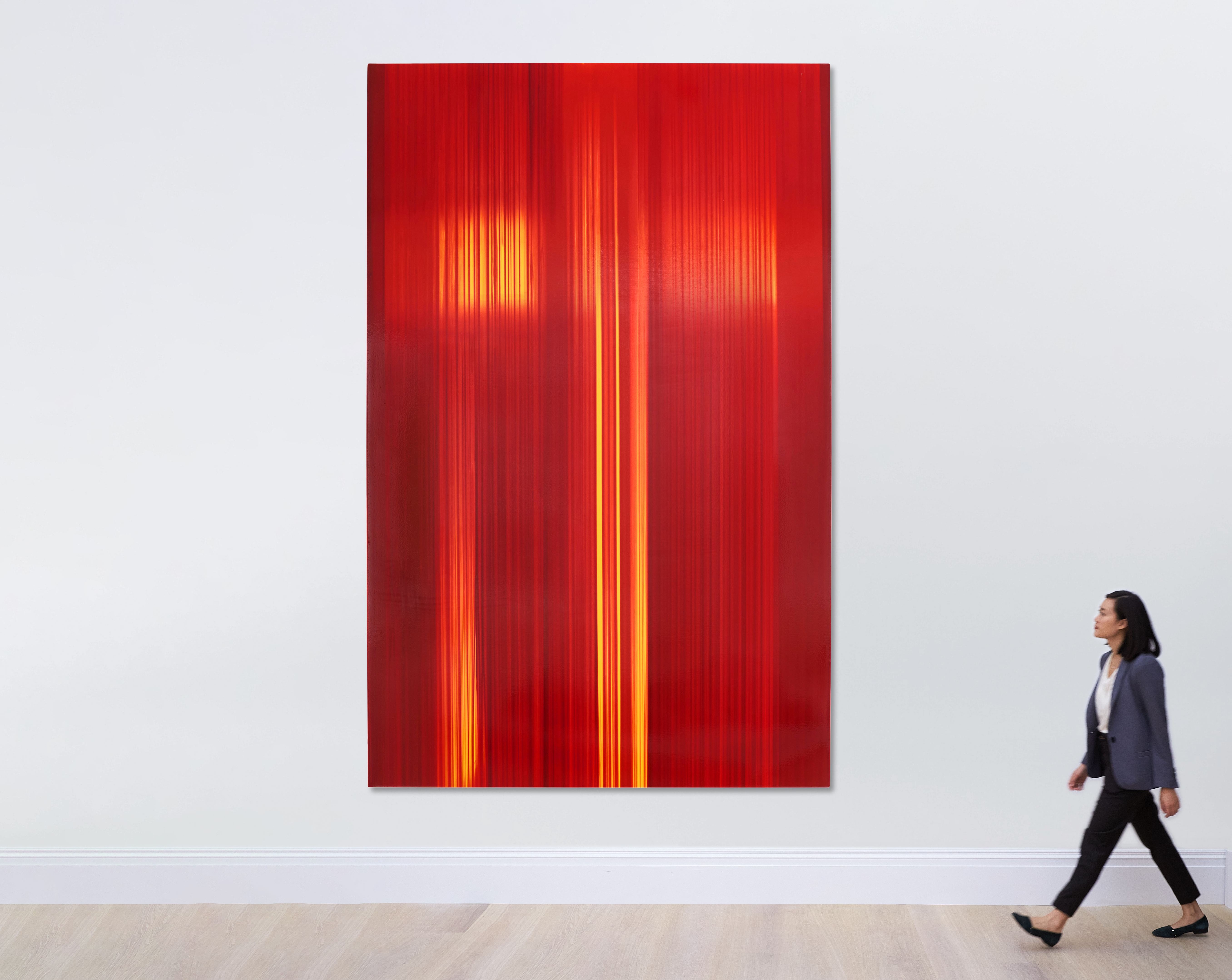 Artwork by Rachel Howard, Heaven and Hell, Made of household gloss on canvas