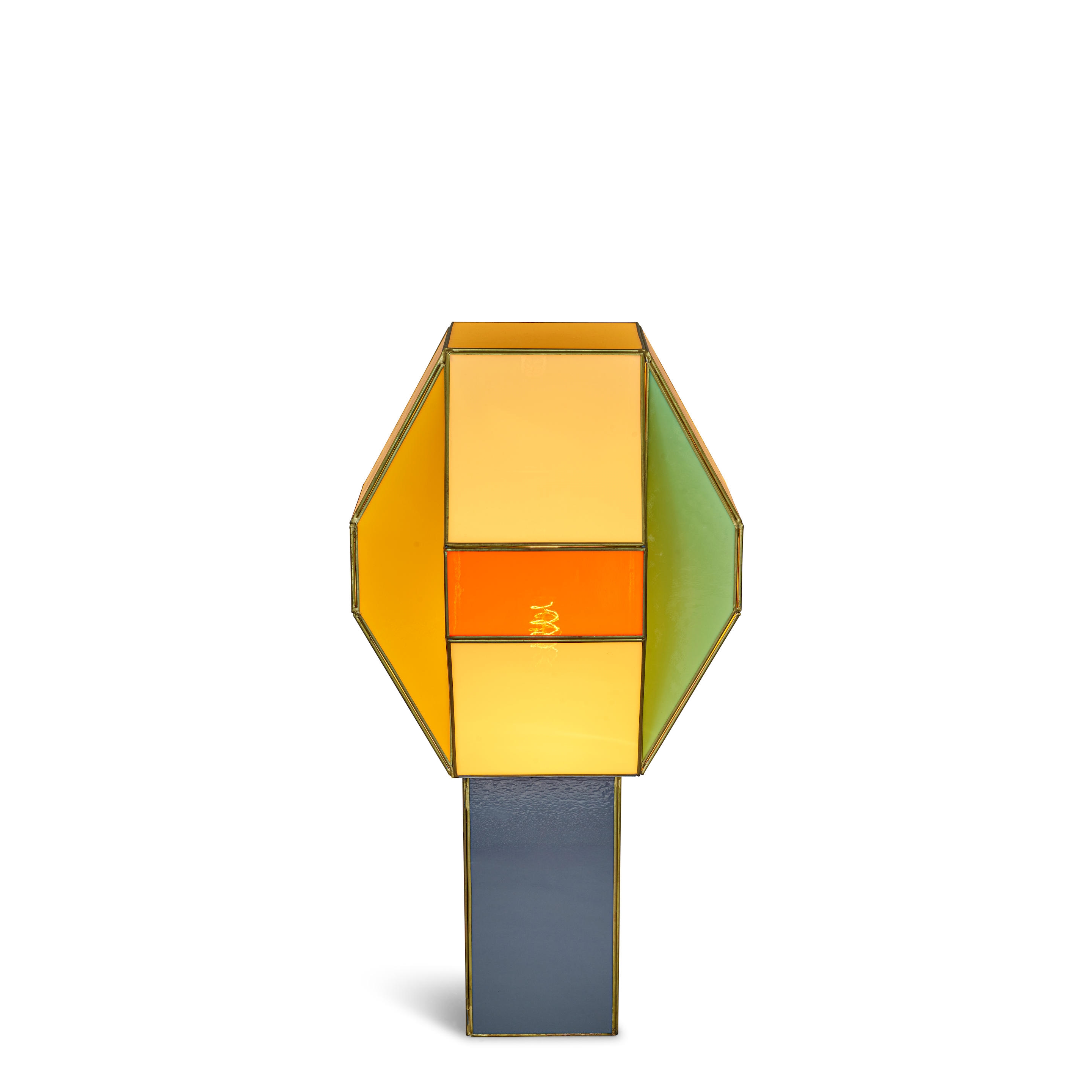 Artwork by Fabien Cappello, Lanterna de Vidrio 1
2019
glass, brass
height 24 5/8in (62.5cm); width 13in (33cm); depth 13in (33cm, Made of glass, brass