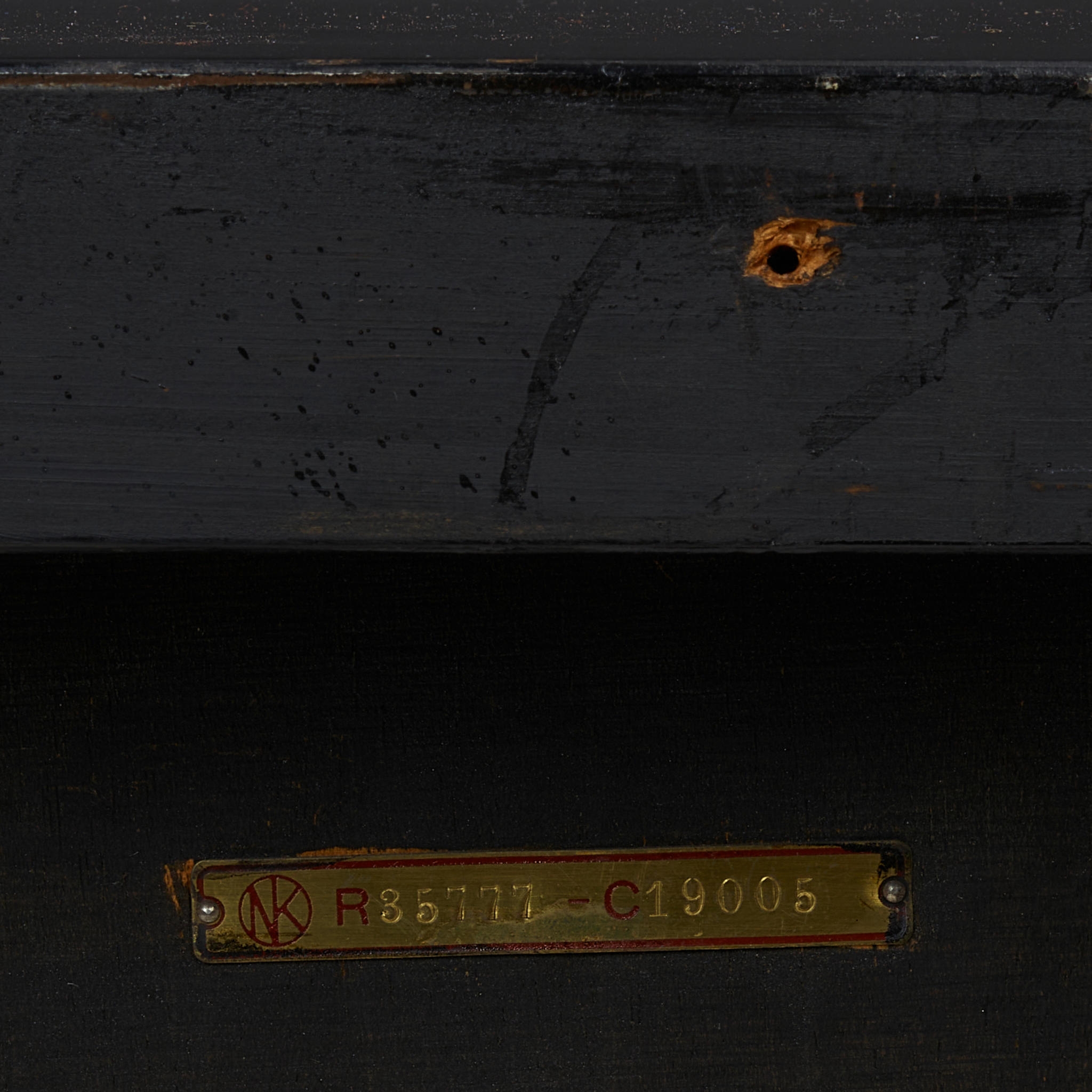 Artwork by Sven Toresson, Torgny Roloff, Pair of Rococo-Style Bookcases
circa 1931
for Nordiska Kompaniet, ebonized wood, parcel gilt, each with Nordiska Kompaniet plaques numbered 'R35777 - C19005'
height of each 39 1/2in (100cm); width 65 3/4in (167cm); depth 11 1/4in (28.5cm, Made of ebonized wood