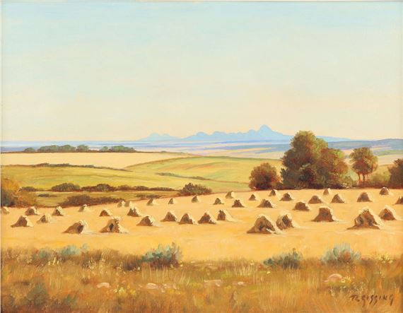 Near Milk River by Roland Gissing, painted circa 1965