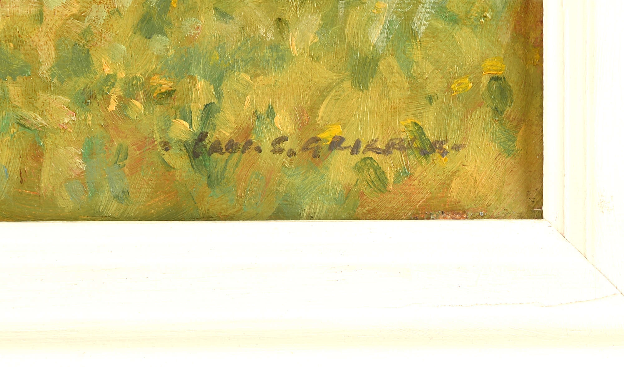 Artwork by Paul S. Gribble, Point to Point, The Paddock, Made of oil on canvas