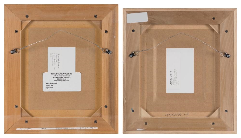 Artwork by Stanley Bielen, Goodwill and Spring Mix, Made of Oils on paper mounted on board