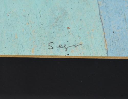 Artwork by Josep Maria Segimon I Valent, "Blau", Made of Mixed media on paper