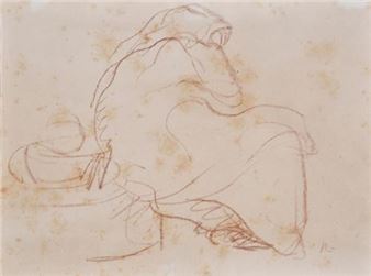 &quot;Female figure&quot;, sketch - Isidro Nonell