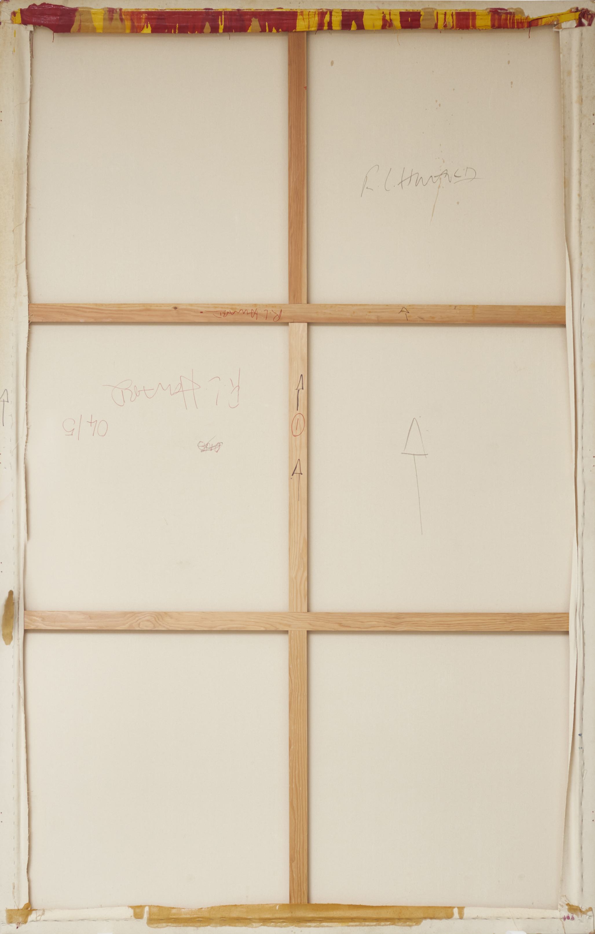 Artwork by Rachel Howard, Heaven and Hell, Made of household gloss on canvas