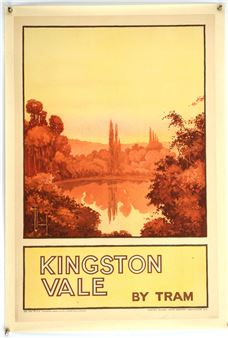 Linen Backed British Travel Poster - Hawley Morgan