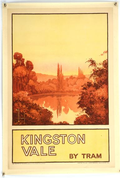 Linen Backed British Travel Poster - Hawley Morgan