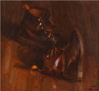 a still life study of boots - Paul Oxborough