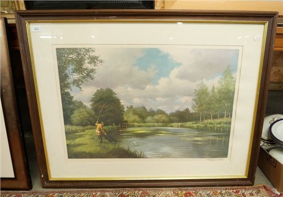 Roy Nockolds | Large Print - Fisherman Landing Catch by Roy Nockold ...