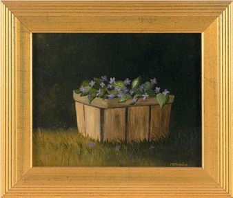 Basket of forget-me-nots - Marieluise Hutchinson
