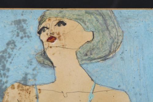 Artwork by Josep Maria Segimon I Valent, "Blau", Made of Mixed media on paper