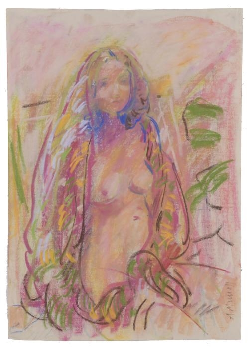 Artwork by Josep Maria Segimon I Valent, "Blau", Made of Mixed media on paper