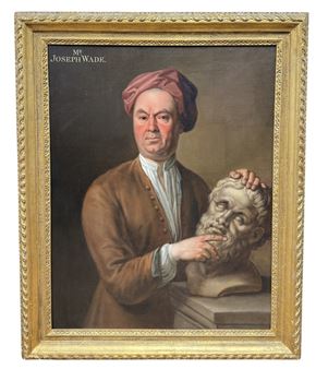 JACQUES PARMENTIER (1658-1730): AN OIL PAINTING ON CANVAS DEPICTING A PORTRAIT OF JOSEPH WADE - Jacques Parmentier
