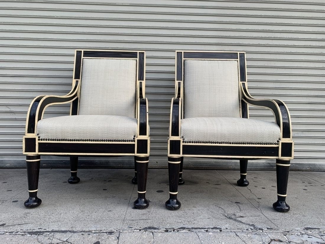 Artwork by Hendrix Allardyce, Pair of Oversized Armchairs by Hendrix-Allardyce, Made of Pair of armchairs