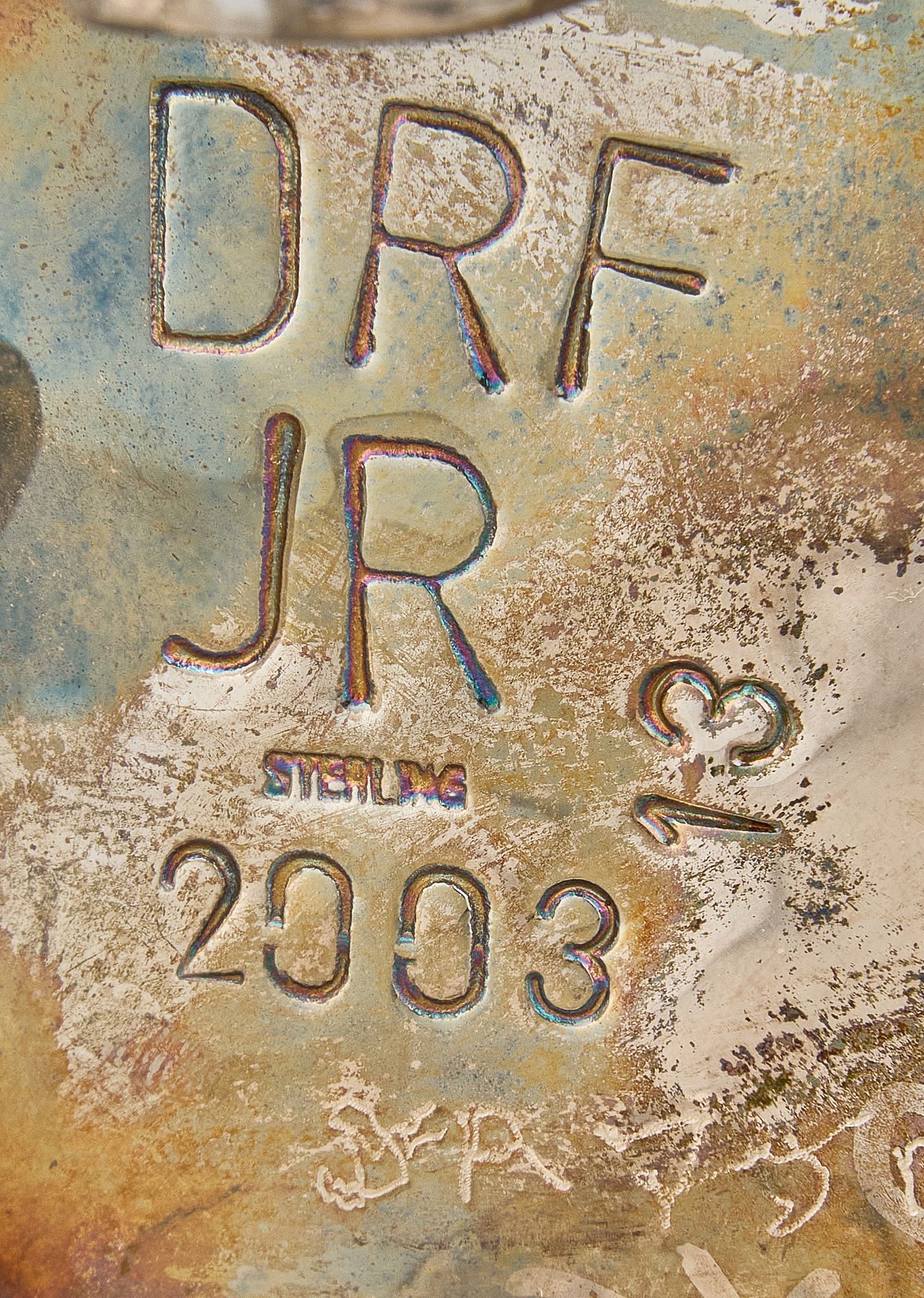 Artwork by David Freeland , Deer, Made of sterling silver