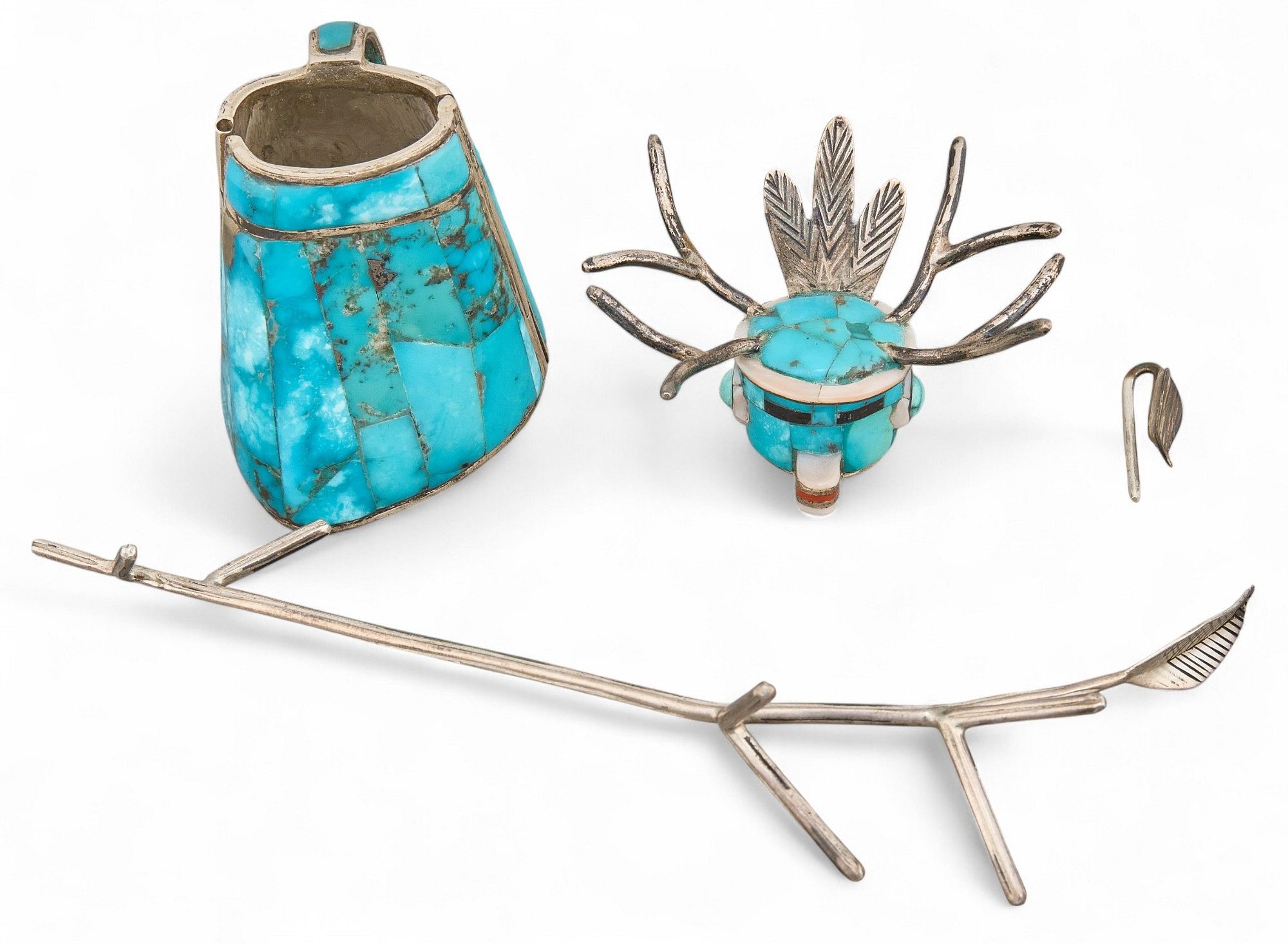 Artwork by David Freeland , Deer, Made of sterling silver