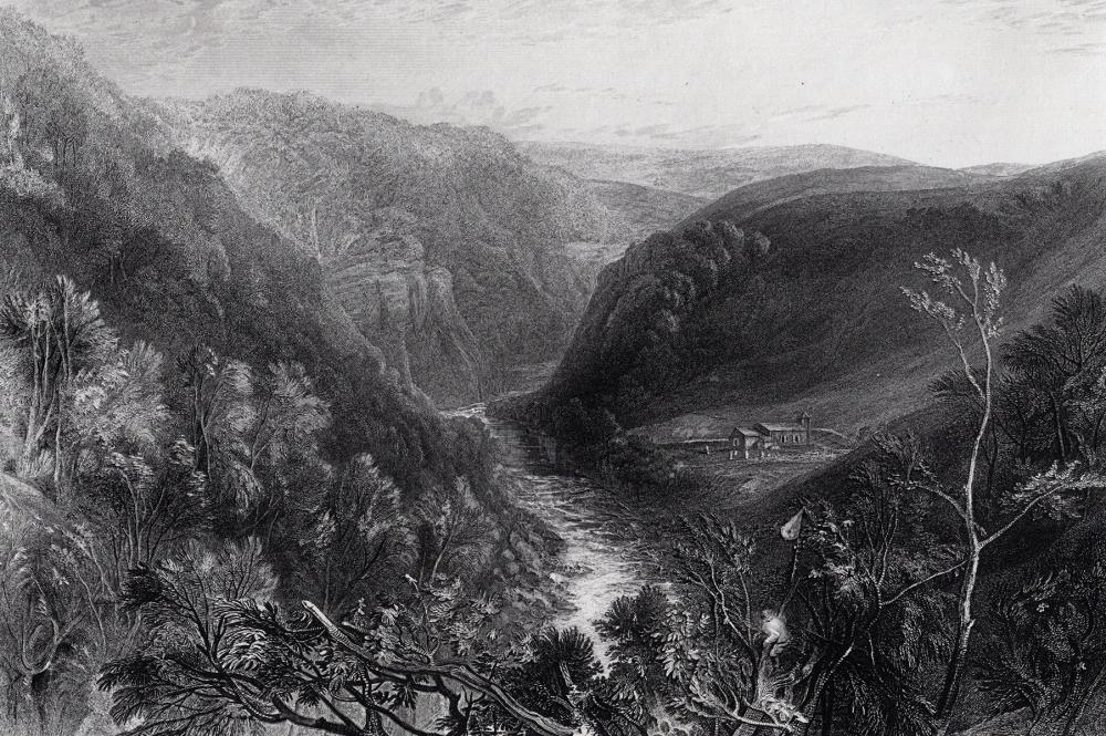 Artwork by Joseph Mallord William Turner, St Mary's Church, Brignall, Made of Engraving on wove paper