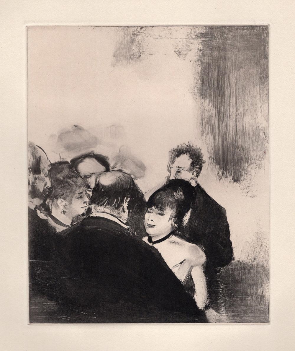 Artwork by Edgar Degas, Young Cardinals Conversating, Made of Etching