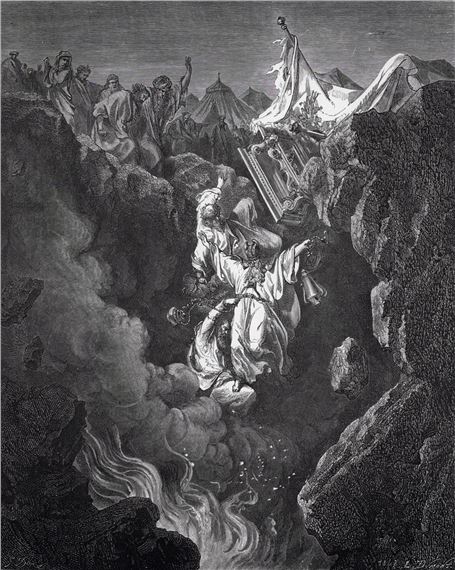 Gustave Doré | Death of Korah, Dathan, and Abiram (1880) | MutualArt