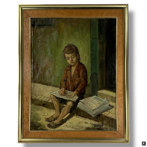 News Boy by José Yépez Arteaga