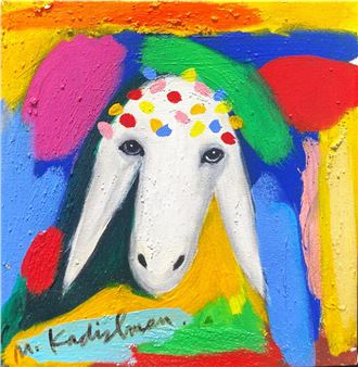Sheep head - Menashe Kadishman