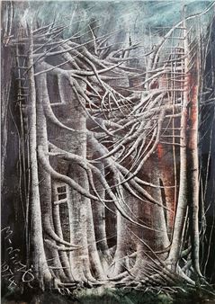 House in the woods - Manoucher Niazi