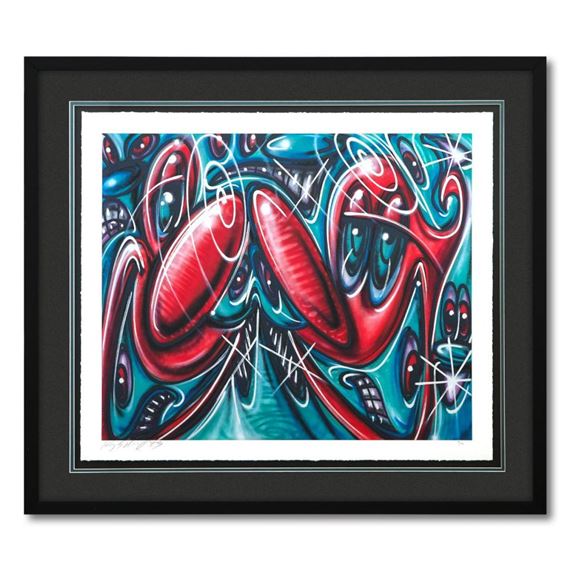 絵画 Kenny Scharf Plate SPUMONI Art Limited Kenny Scharf Artist Plate (SPUMONI, 2020) Limited Edition of