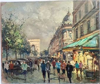 Les Champs Élysées et l'Arc de Triomphe - Josée Carel